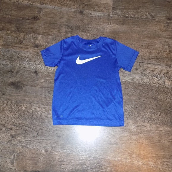 Nike Other - Nike Dri-FIT T-Shirt Boys Size 7 Royal Blue‎ Good Swoosh Athletic Cut